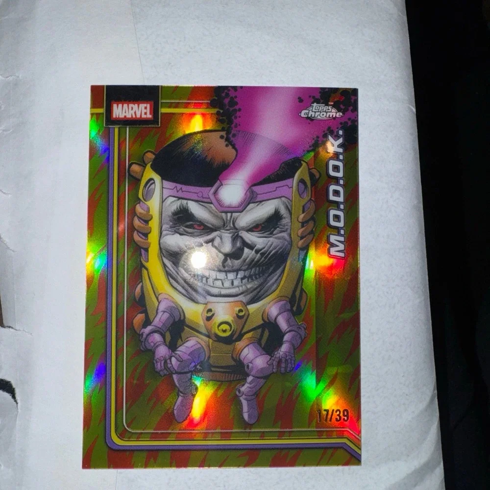 2026 Topps Chrome Marvel Comics M.O.D.O.K. Human Torch Refractor 17/39